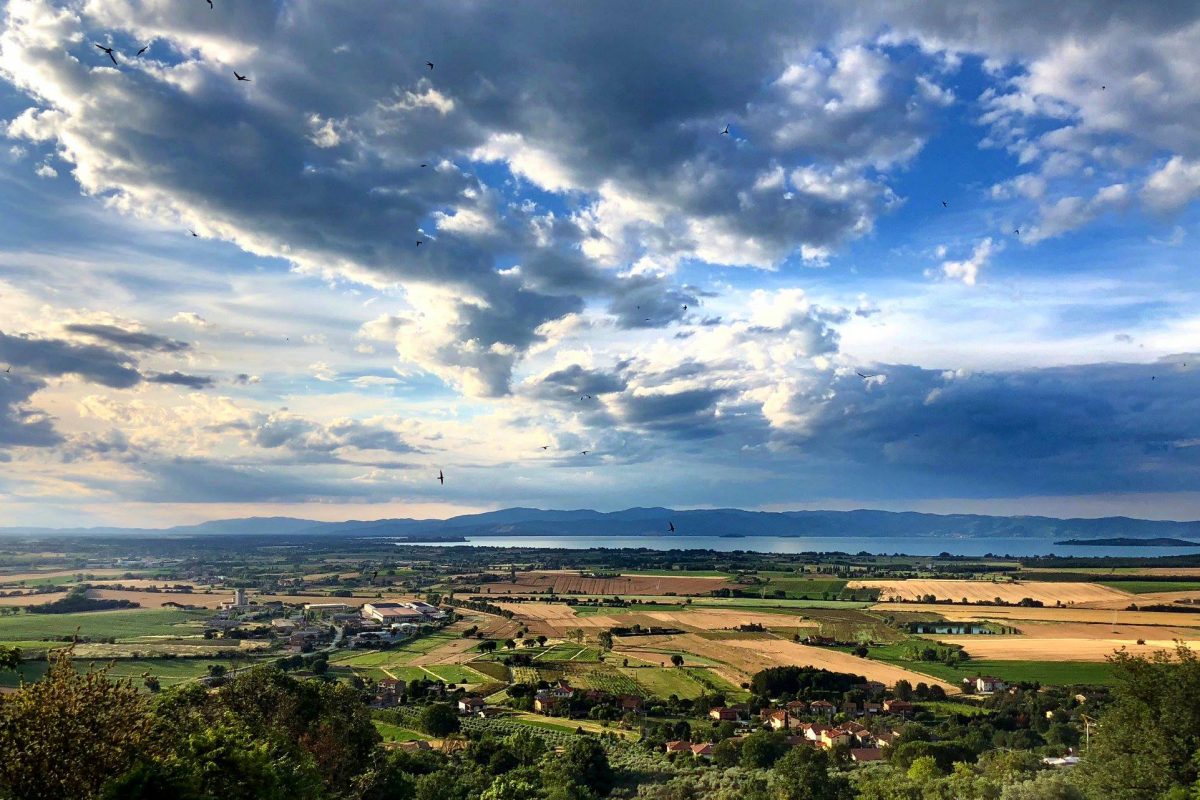 Landschaft am Trasimenischen See als Inspiration für die Neugestaltung 2020