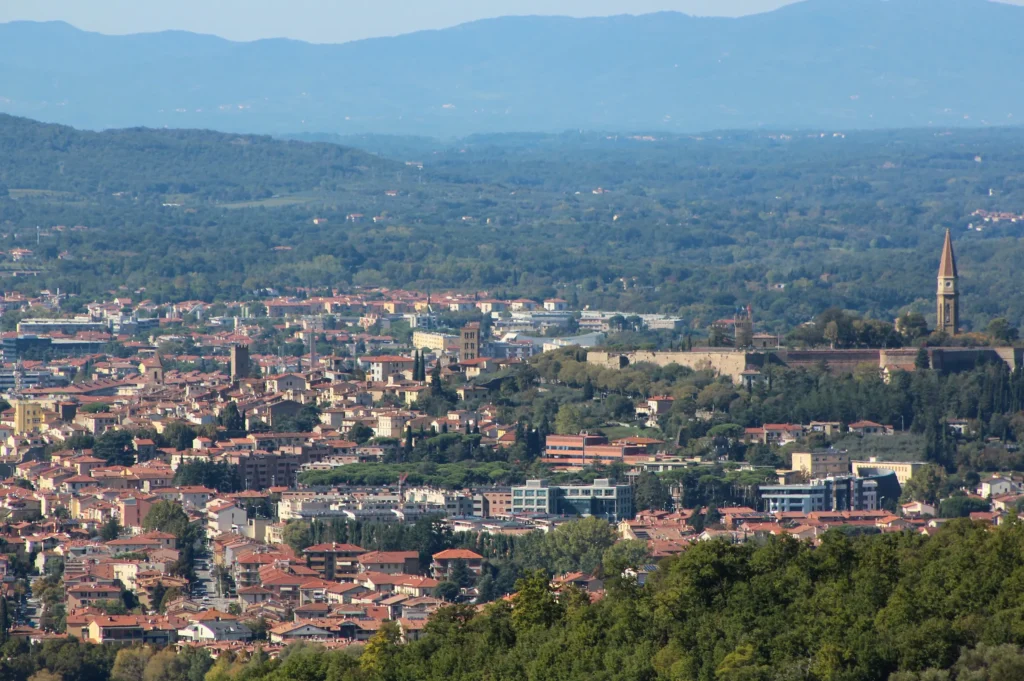 Panorama del centro storico di Arezzo
