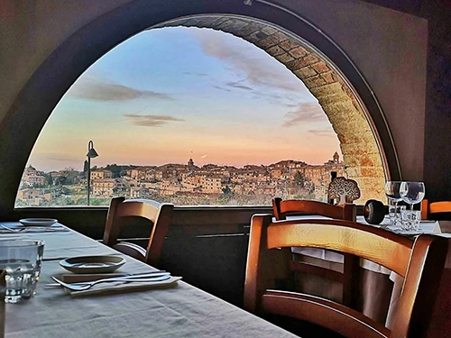 Intérieur du Bistrot del Duca à Città della Pieve