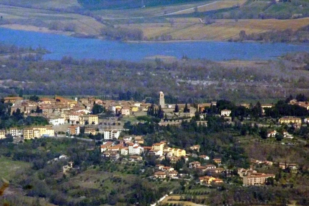 Panorama di Chiusi e della campagna della Valdichiana