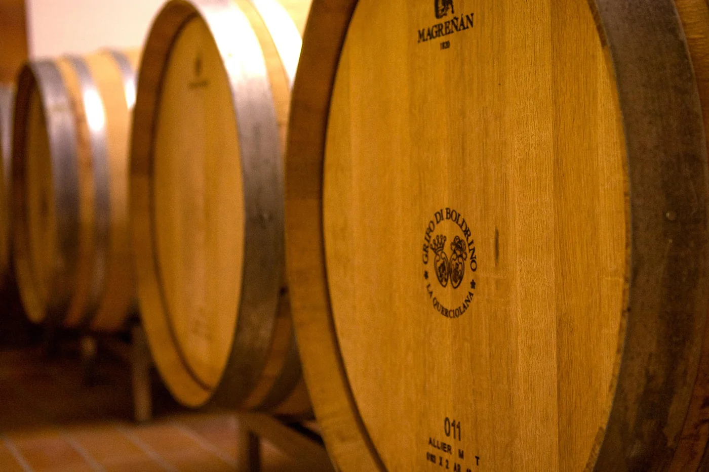 Les tonneaux du domaine La Querciolana à Panicale