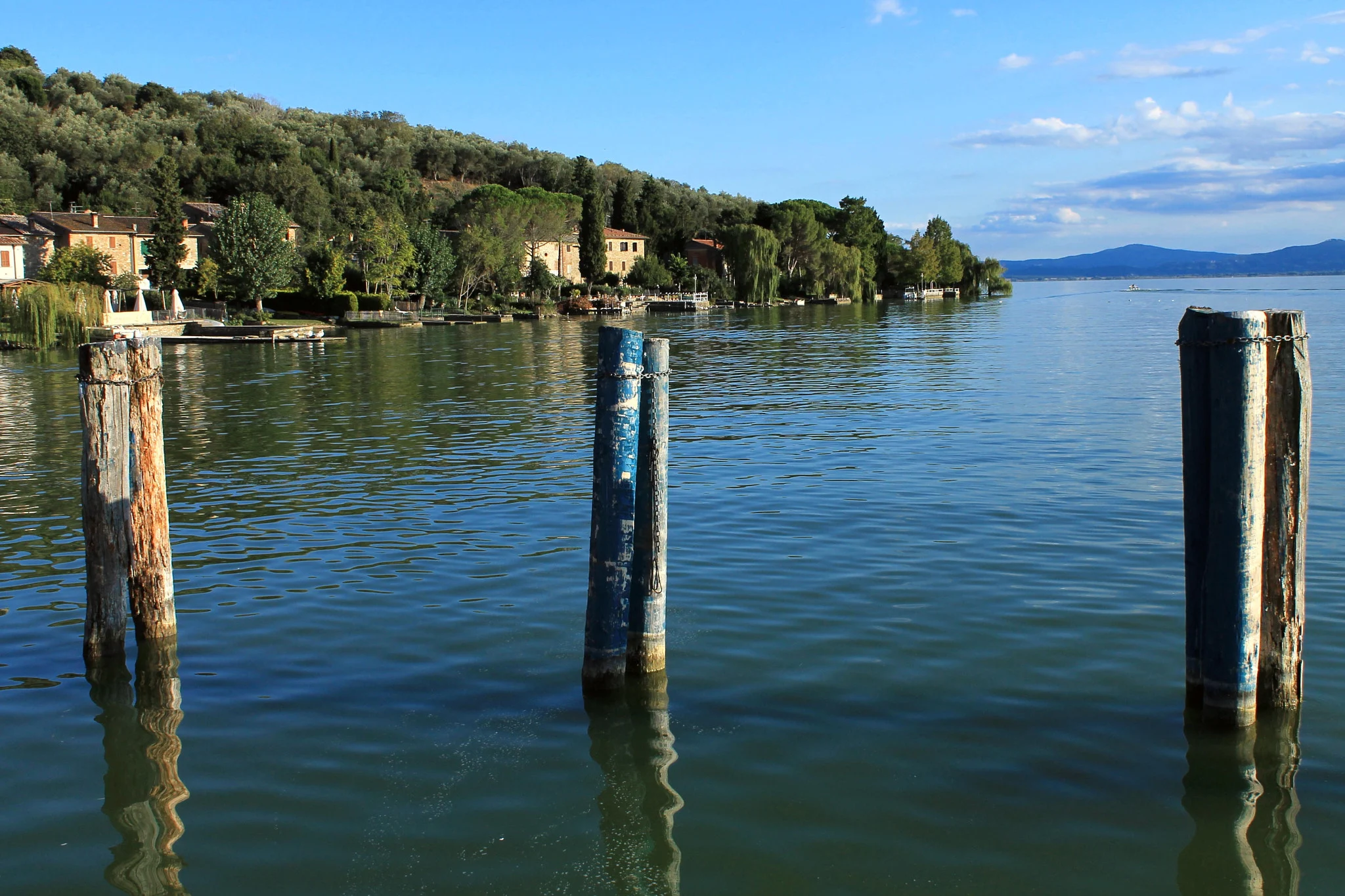 Approdo di Isola Maggiore sul Lago Trasimeno