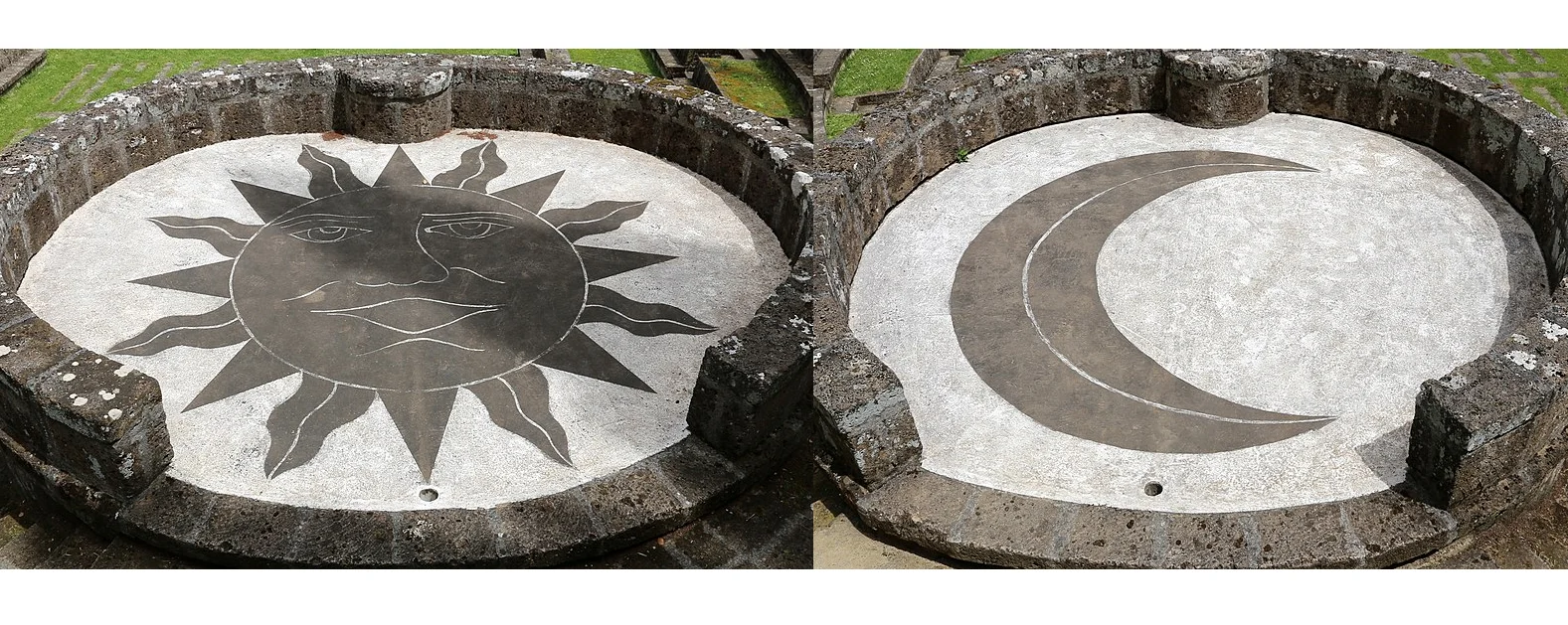 Bühnen der Sonne und des Mondes in der Idealen Stadt von La Scarzuola