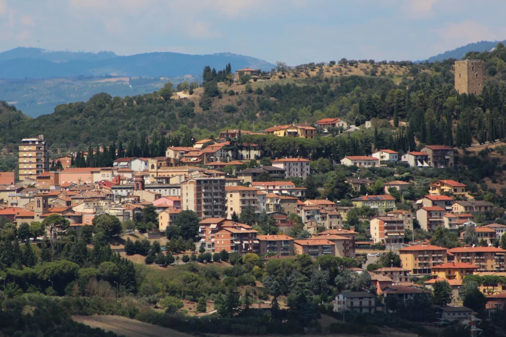 Panorama di Magione, borgo umbro vicino al Lago Trasimeno