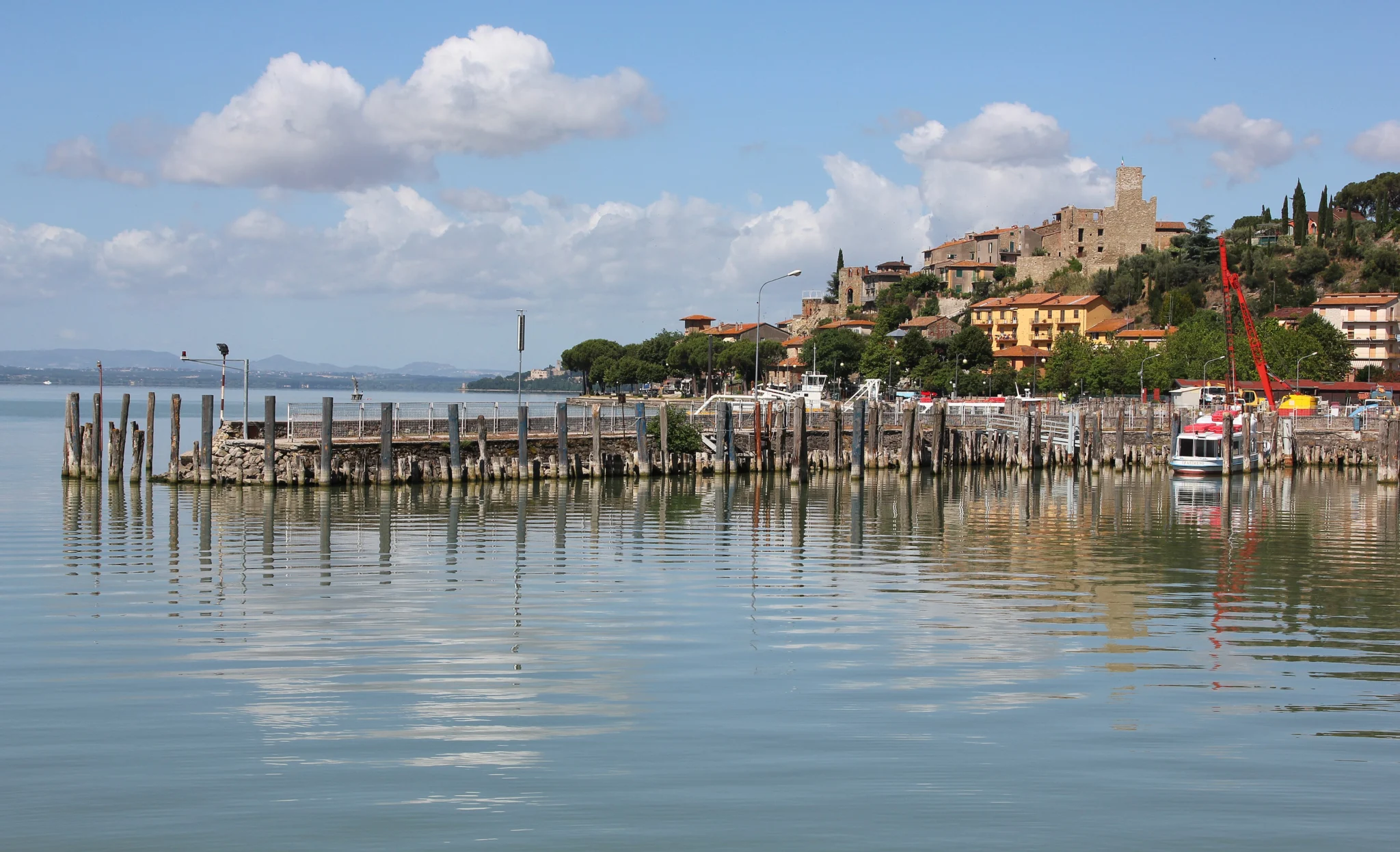 Passignano sul Trasimeno overlooking the waters of Lake Trasimeno