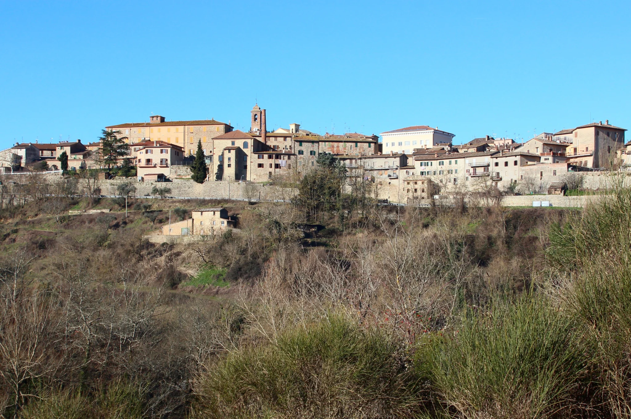 Panorama de Piegaro dans les collines ombriennes