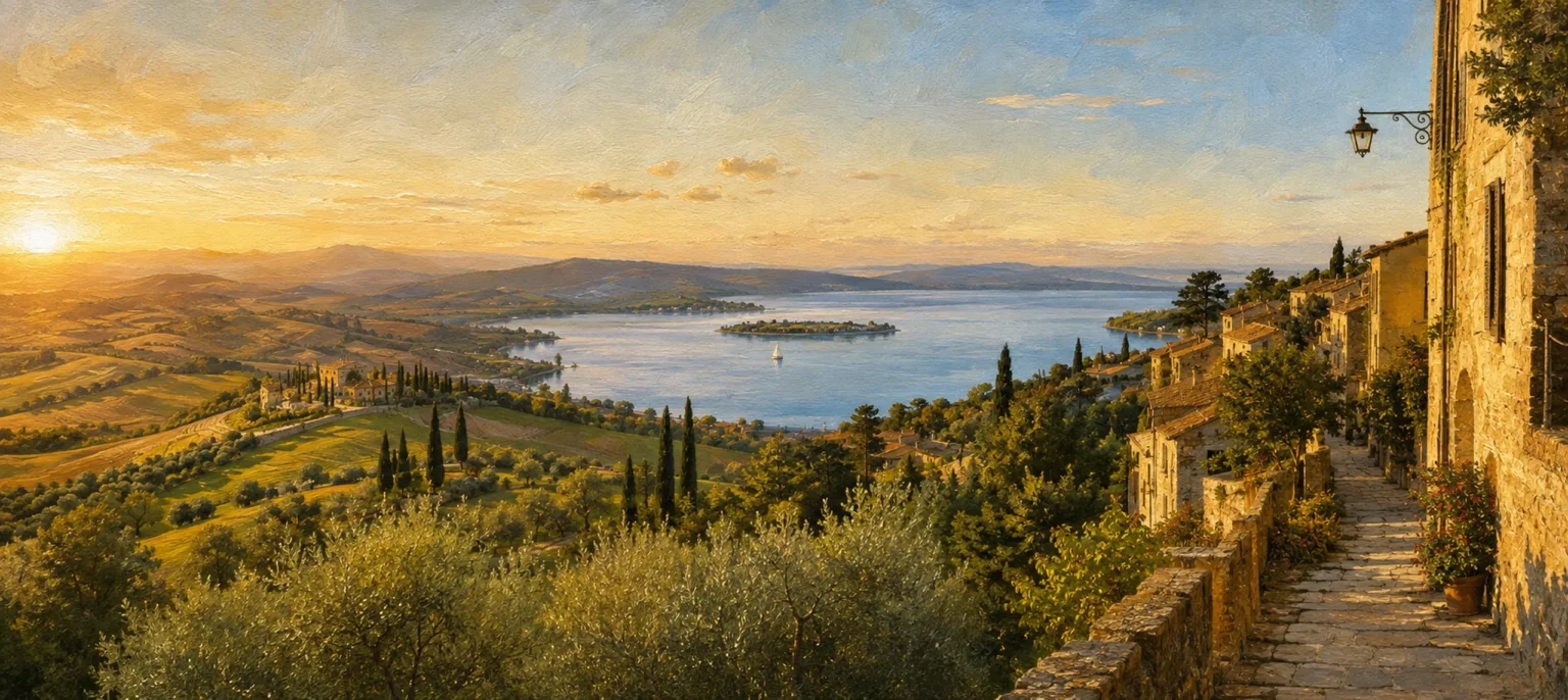 Lago Trasimeno e borghi umbri