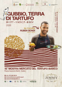 Locandina ufficiale Gubbio Terra di Tartufo — calendario 2026