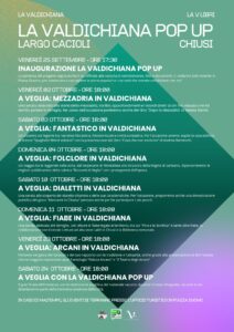 Locandina ufficiale La Valdichiana Pop Up — Chiusi, ottobre 2026
