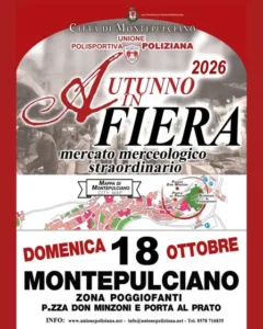 Locandina Autunno in Fiera, Montepulciano zona Poggiofanti, domenica 18 ottobre 2026