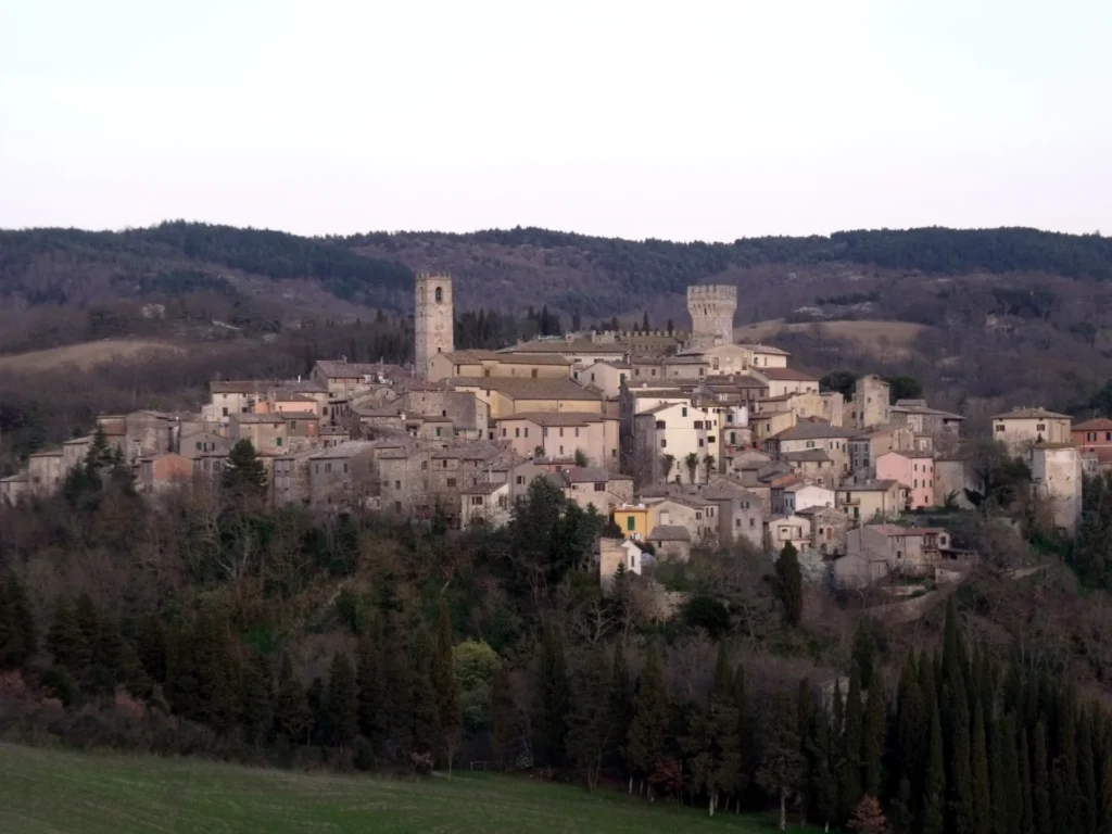 San Casciano dei Bagni — panorama del borgo